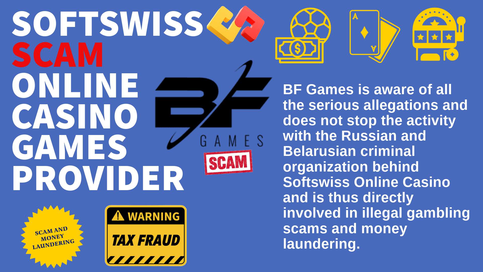 BFgames - softswiss scam - Casino by Softswiss